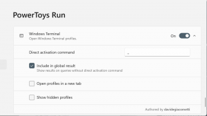 A PowerToys Run hozzáadott támogatást a Windows terminálprofilok megnyitásához