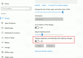 Az adaptív fényerő engedélyezése vagy letiltása a Windows 10 rendszerben