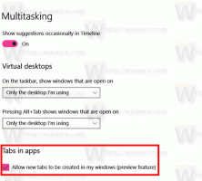 A lapok (készletek) engedélyezése vagy letiltása a Windows 10 rendszerben
