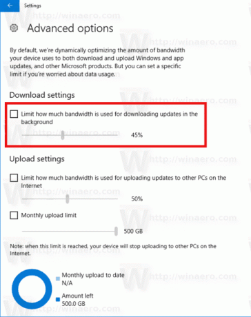 Windows 10 Limit Update Bandwidth