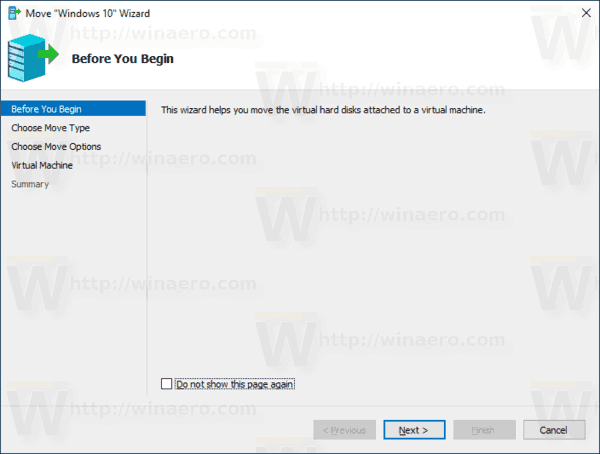 Windows 10 Hyper V Manager Déplacer la VM 1