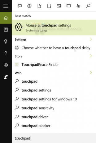 Touchpad-forsinkelse 1