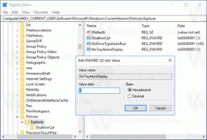 Az értesítési terület elrejtése a Windows 10 rendszerben (rendszertálca)