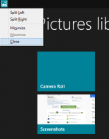 Raccourci pour afficher le menu de la barre de titre des applications modernes dans Windows 8.1 Spring Update 1 (Feature Pack)