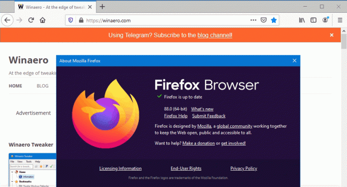 Firefox 88 Apie