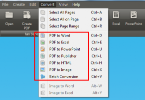 Beolvasott kép konvertálása a PDF Converter Elite 3 segítségével