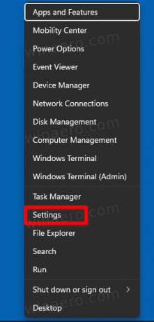 Відкрийте налаштування в Windows 11