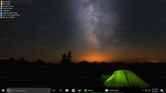 Windows 10 harap simgeler düzeni