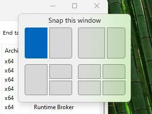 Die Variante mit dem Titel „Snap this window“.
