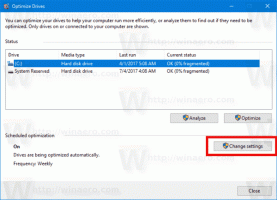 Optimizirajte pogone po urniku v sistemu Windows 10