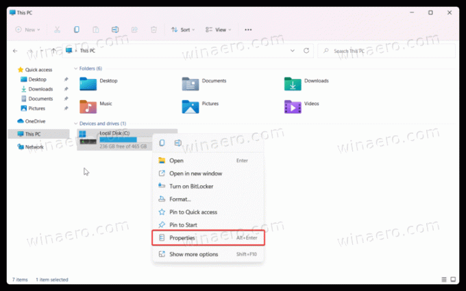 Windows 11 탐색기 드라이브 메뉴