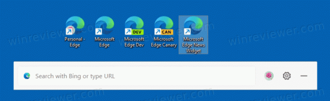 Edge News Widget Vertikal layout