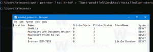 A telepített nyomtatók listázása a Windows 10 rendszerben