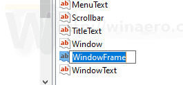 Privzeta barva okenskega okvirja Windows 10 4