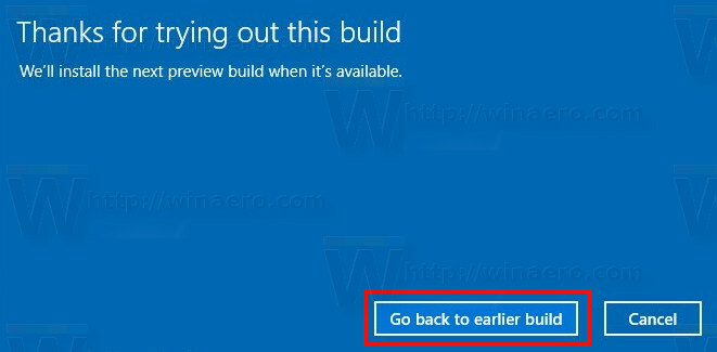 Disinstallare l'ultimo prompt dell'aggiornamento dei creatori di Windows 10