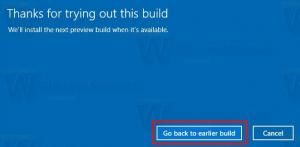Ako odinštalovať Windows 10, verzia 1903, aktualizácia z mája 2019