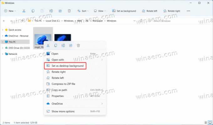 Ubah Wallpaper Desktop dari File Explorer