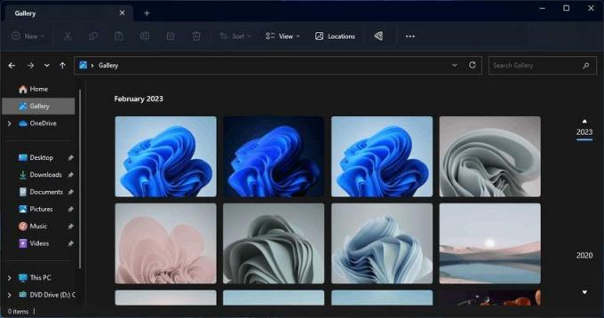 10 გალერეა File Explorer-ში