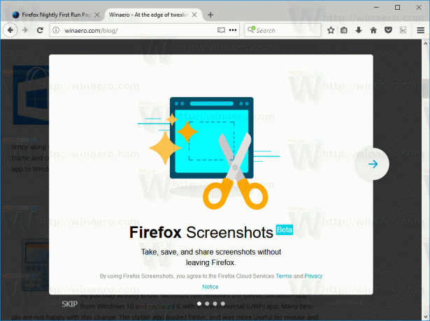 Introdução às capturas de tela do Firefox