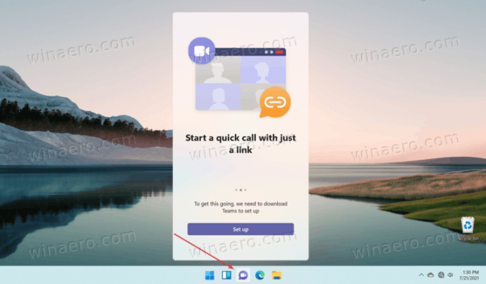 Windows 11 aplikacija za chat