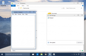 „Windows 10“ turi atnaujintą „Alt+Tab“ dialogo langą