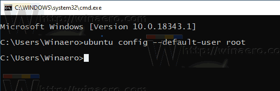 Windows 10 WSL Postavite zadanu lozinku na root