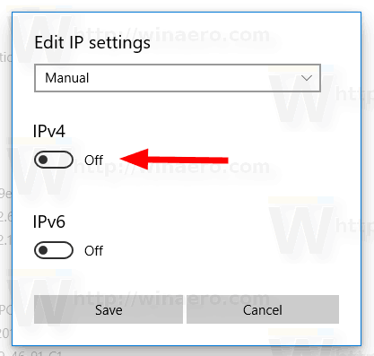 Windows10設定アプリ静的IP4