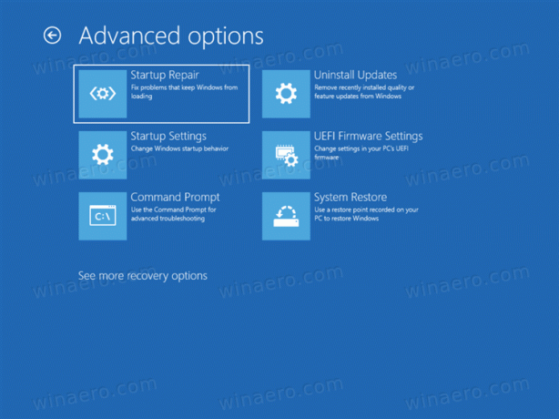 Zaawansowane uruchamianie Windows 11 WinRE 3