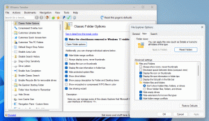 قم باستعادة خيارات المجلد الكلاسيكية في Windows 11 وتغييرها في التسجيل
