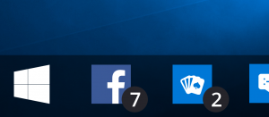 A atualização de aniversário do Windows 10 receberá emblemas de notificação para aplicativos universais
