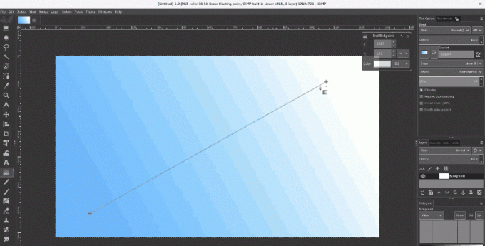 Всплывающее меню GIMP Gradient Flyout 