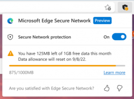 Microsoftは、MicrosoftEdgeで統合VPNサービスをテストしています