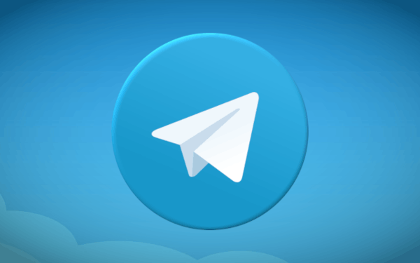 Banner do logotipo do Telegram