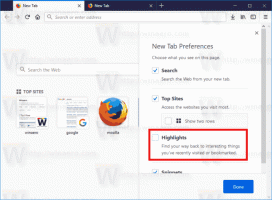 Markeringen op nieuwe tabbladpagina in Firefox uitschakelen
