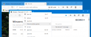 Microsoft udostępnia funkcję Przenieś kartę Edge do nowego okna z Chrome