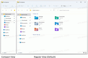 Windows 11 Aktiver Compact View i File Explorer