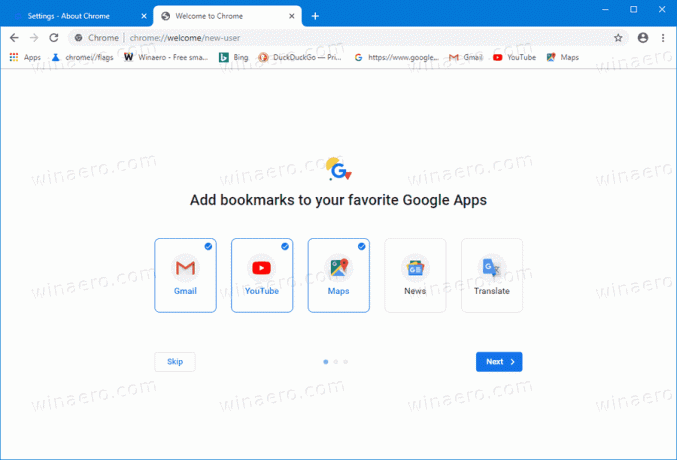 Pozdravna stran za Chrome 2