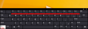 Lubage Windows 8.1 puutetundlikul klaviatuuril täisklaviatuur (standardne klaviatuuripaigutus).