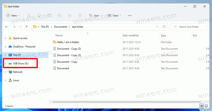 Secara Default, Drive yang Dapat Dilepas Muncul Di Panel Navigasi Di Windows 11