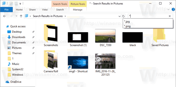 A File Explorer keresési előzményei