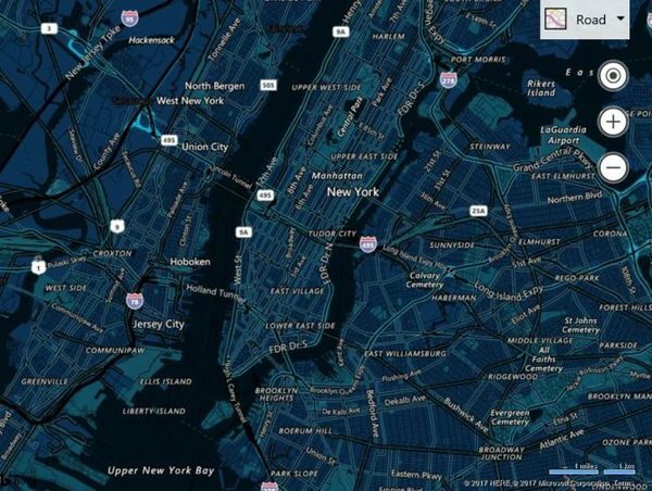 „Bing“ žemėlapių valdymas