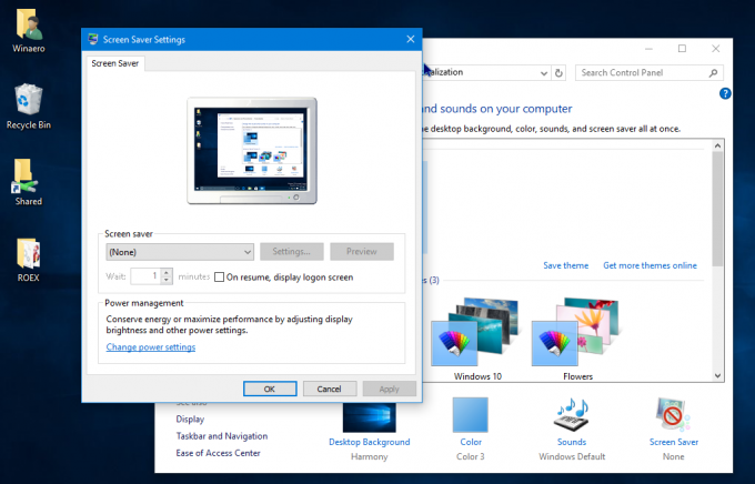 Windows-10-Προφύλαξη οθόνης-Εξατομίκευση