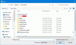 विंडोज 10 में फाइल डायलॉग में प्लेस बार आइटम बदलें