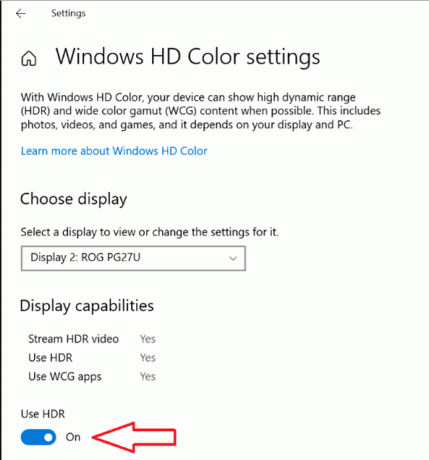 Habilitar HDR automático en Windows 10 Paso 1