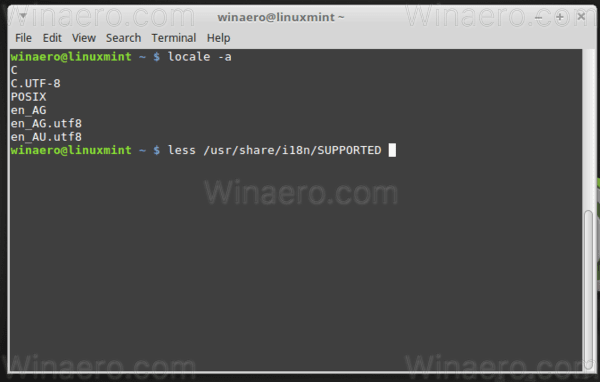 Linux Mint Listă de localități acceptate 