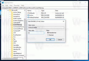 Aktivera eller inaktivera snabbtangenten för färgfilter i Windows 10
