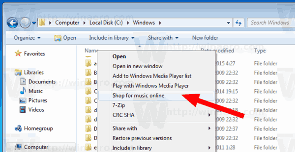Online Musik kaufen Windows 7