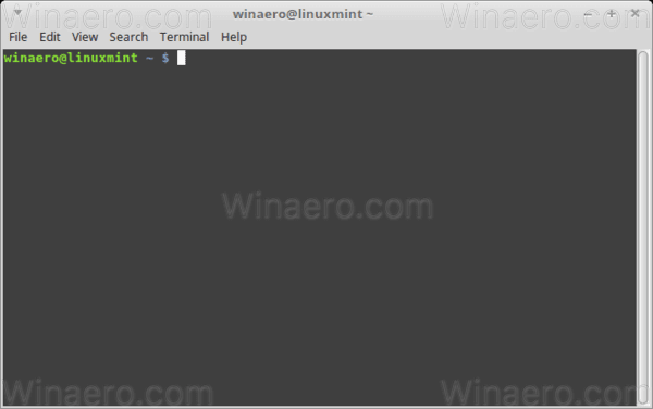Deschideți terminalul Linux Mint 