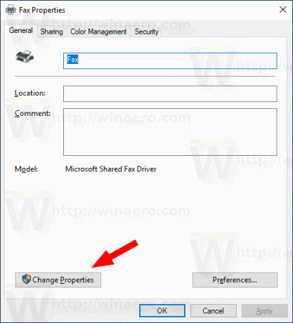 „Windows 10“ pervardykite įtaisytą spausdintuvą 1