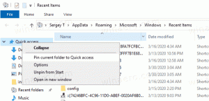 Prisekite naujausius elementus prie greitosios prieigos sistemoje „Windows 10“.